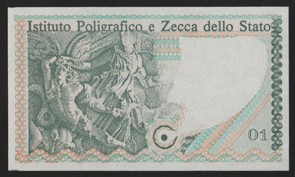 ASSENZA STAMPA BANCONOTA CAMPIONE SPECIMEN IPZS MODELLO VOLTO FEMMINILE qFDS