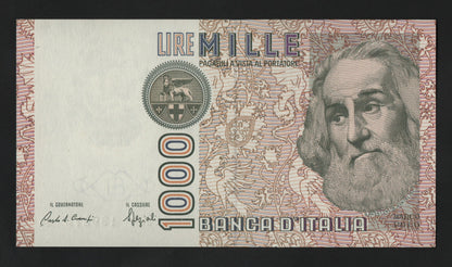 1000 LIRE POLO SERIE SOSTITUTIVA XF...A 1988 CONSECUTIVE DA MAZZETTA FDS