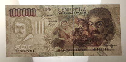 100.000 LIRE CARAVAGGIO 1° TIPO 10/03/1993 (FDS) - Numismatica_ita