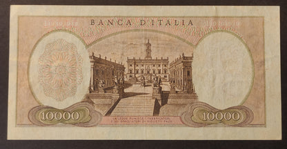 10000 LIRE MICHELANGELO FALSO D'EPOCA 15/02/1973 BB+