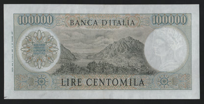 100000 LIRE MANZONI 03/07/1967 qSPL