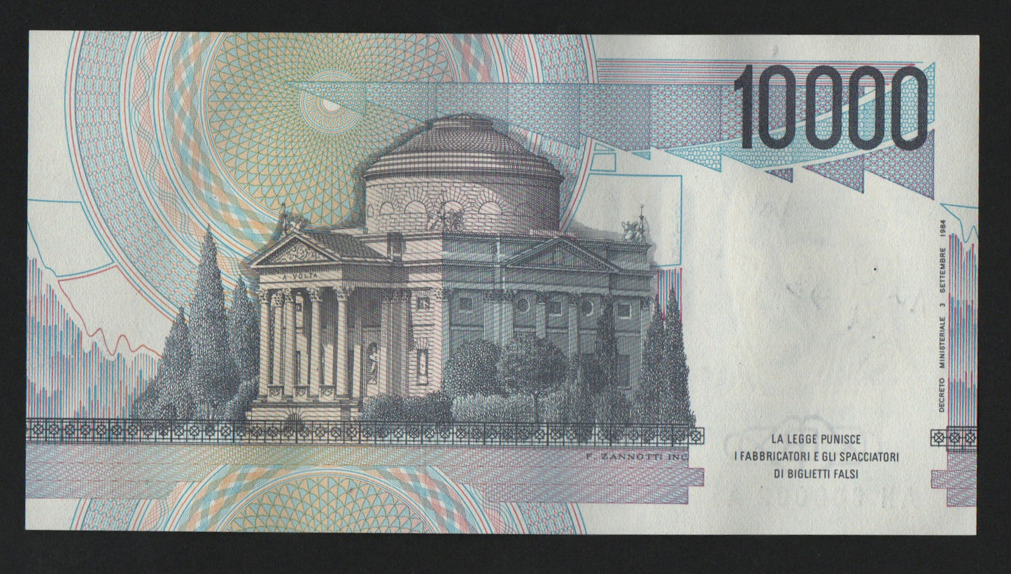 10000 LIRE VOLTA NUMERI PRIMI AUTOGRAFO FIRMATO FAZIO GOVERNATORE qFDS
