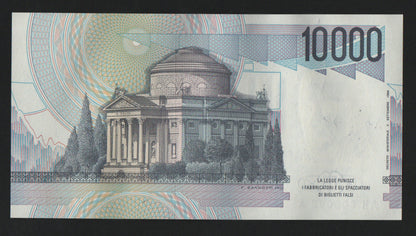 10000 LIRE VOLTA NUMERI PRIMI AUTOGRAFO FIRMATO FAZIO GOVERNATORE qFDS