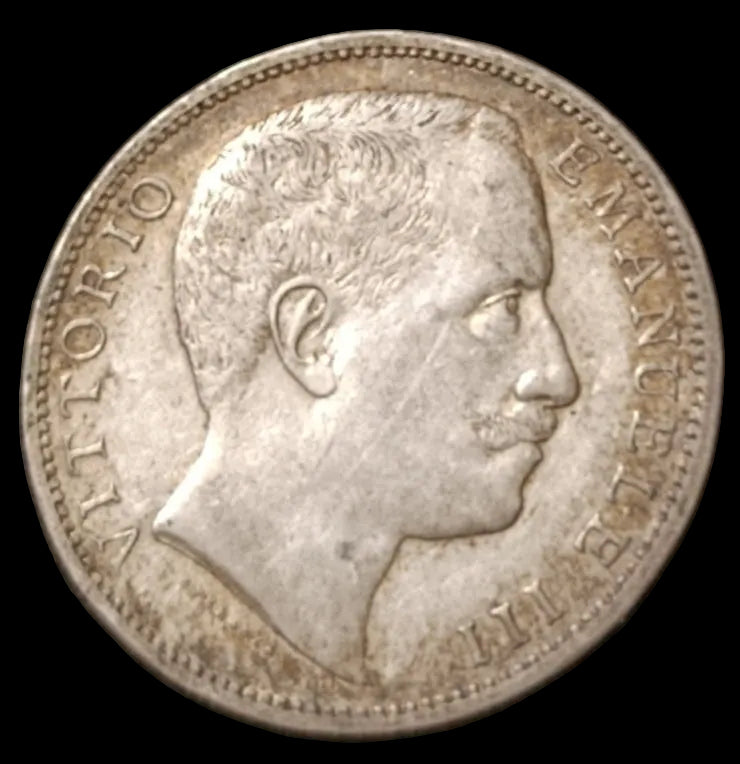 2 LIRE AQUILA SABAUDA 1905 MONETA IN ARGENTO REGNO D'ITALIA qSPL - Numismatica_ita