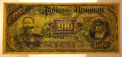 100 PESOS 20/09/1887 BANCO ITALIANO DELL' URUGUAY qFDS