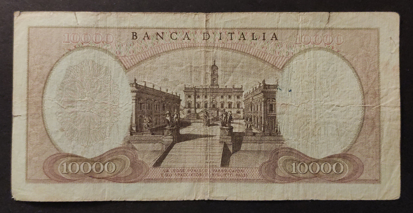 10000 LIRE MICHELANGELO 03/07/1962 MB+