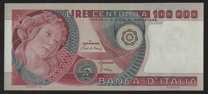 100000 LIRE BOTTICELLI 01/07/1980 SUP