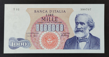 1000 LIRE VERDI 1° TIPO 10/08/1965 (FDS) - Numismatica_ita