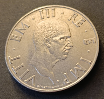 2 LIRE IMPERO 1943 VITTORIO EMANUELE III SPL+