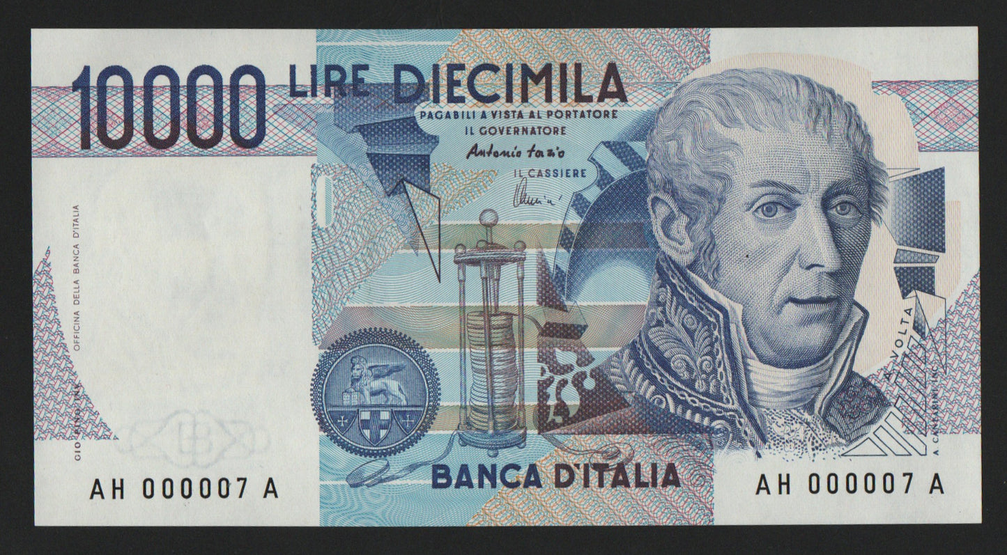 10000 LIRE VOLTA NUMERI PRIMI LETTERA H 1997 FDS