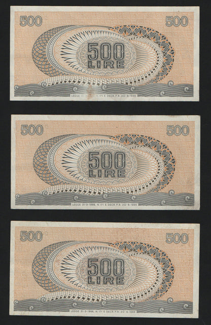 500 LIRE ARETUSA A01 PRIMA SERIE 20/06/1966 qSUP