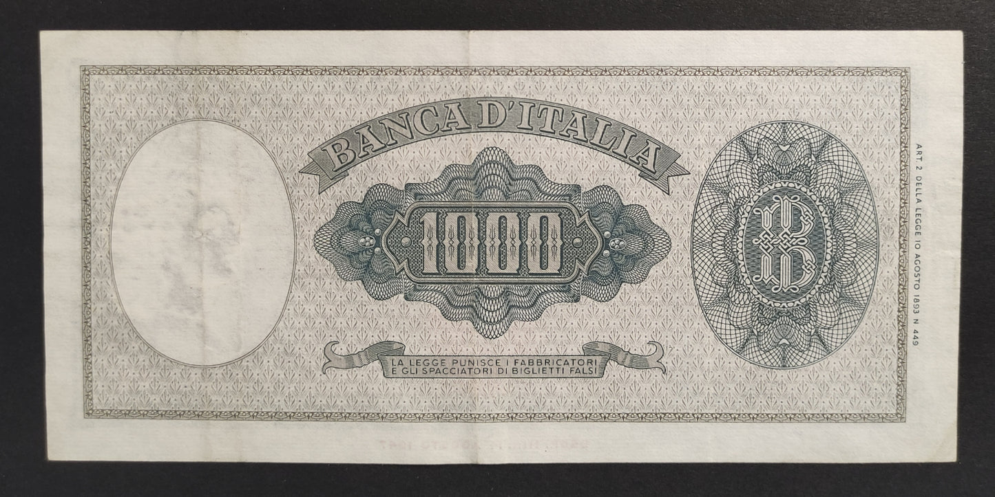 1000 LIRE ITALIA (MEDUSA) 25/09/1961 (SPL) - Numismatica_ita