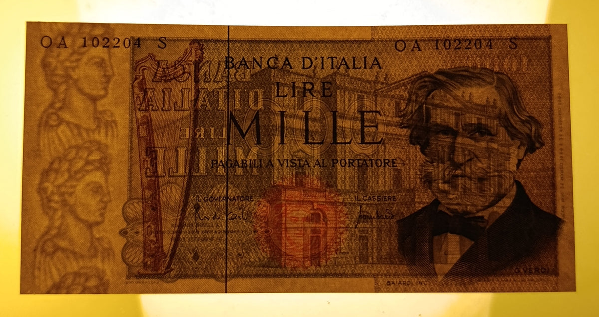1000 LIRE VERDI 2° TIPO 25/03/1969 qFDS