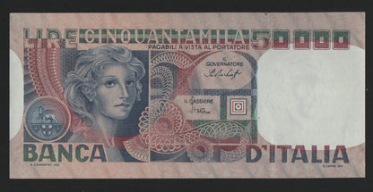 50000 LIRE VOLTO DI DONNA TRE DECRETI 12/06/1978 qFDS