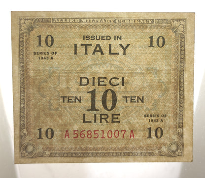 10 LIRE AM BILINGUE 1943 (qFDS) - Numismatica_ita