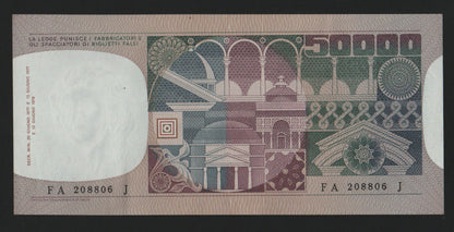 50000 LIRE VOLTO DI DONNA TRE DECRETI 12/06/1978 qFDS