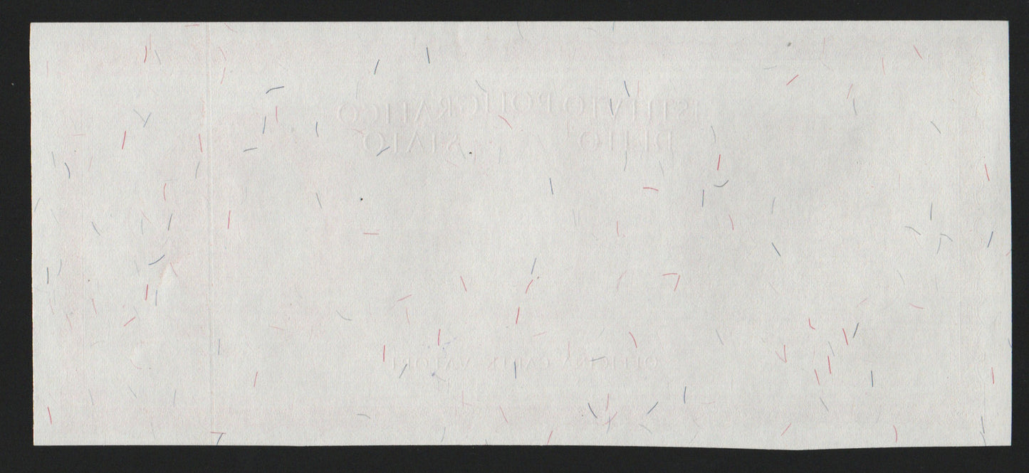 BANCONOTA CAMPIONE SPECIMEN TEST ISTITUTO POLIGRAFICO MODELLO ITALIA TRICOLORE - Numismatica_ita