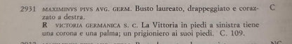 SESTERZIO MASSIMINO IL TRACE 235-238 d.C. VICTORIA GERMANICA BB+