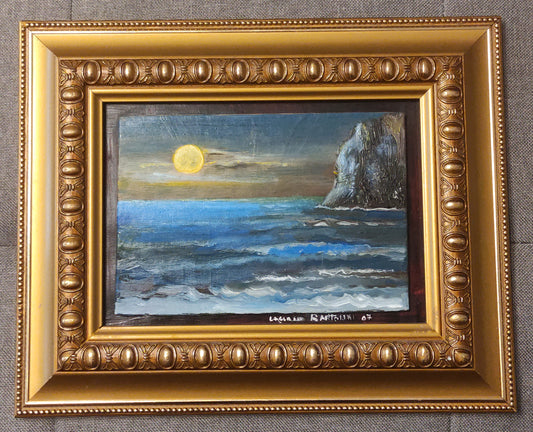 DIPINTO OLIO SU TELA - CORNICE DORATA - QUADRO FIRMATO LUCIANA BARTOLINI