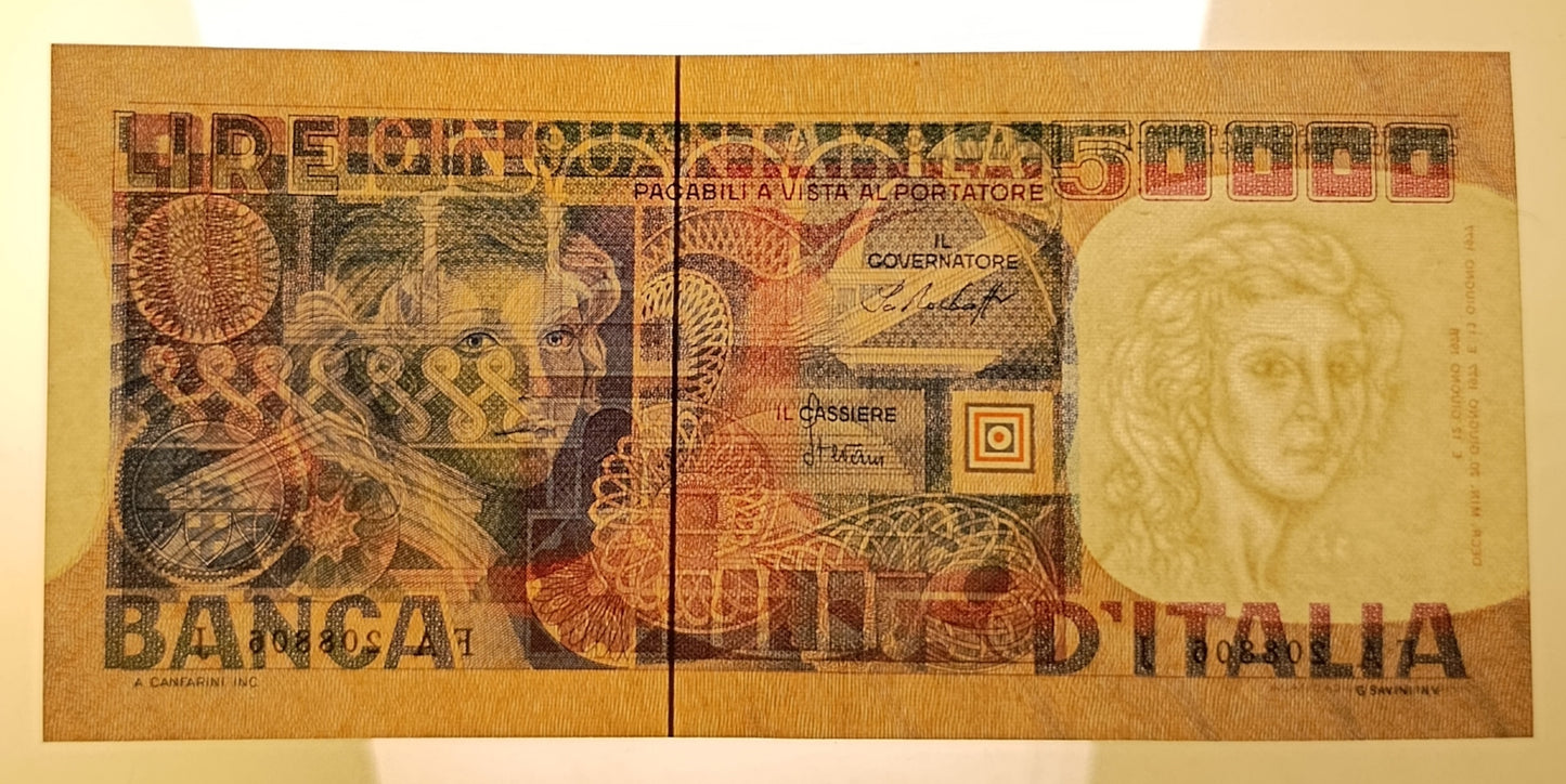 50000 LIRE VOLTO DI DONNA TRE DECRETI 12/06/1978 qFDS