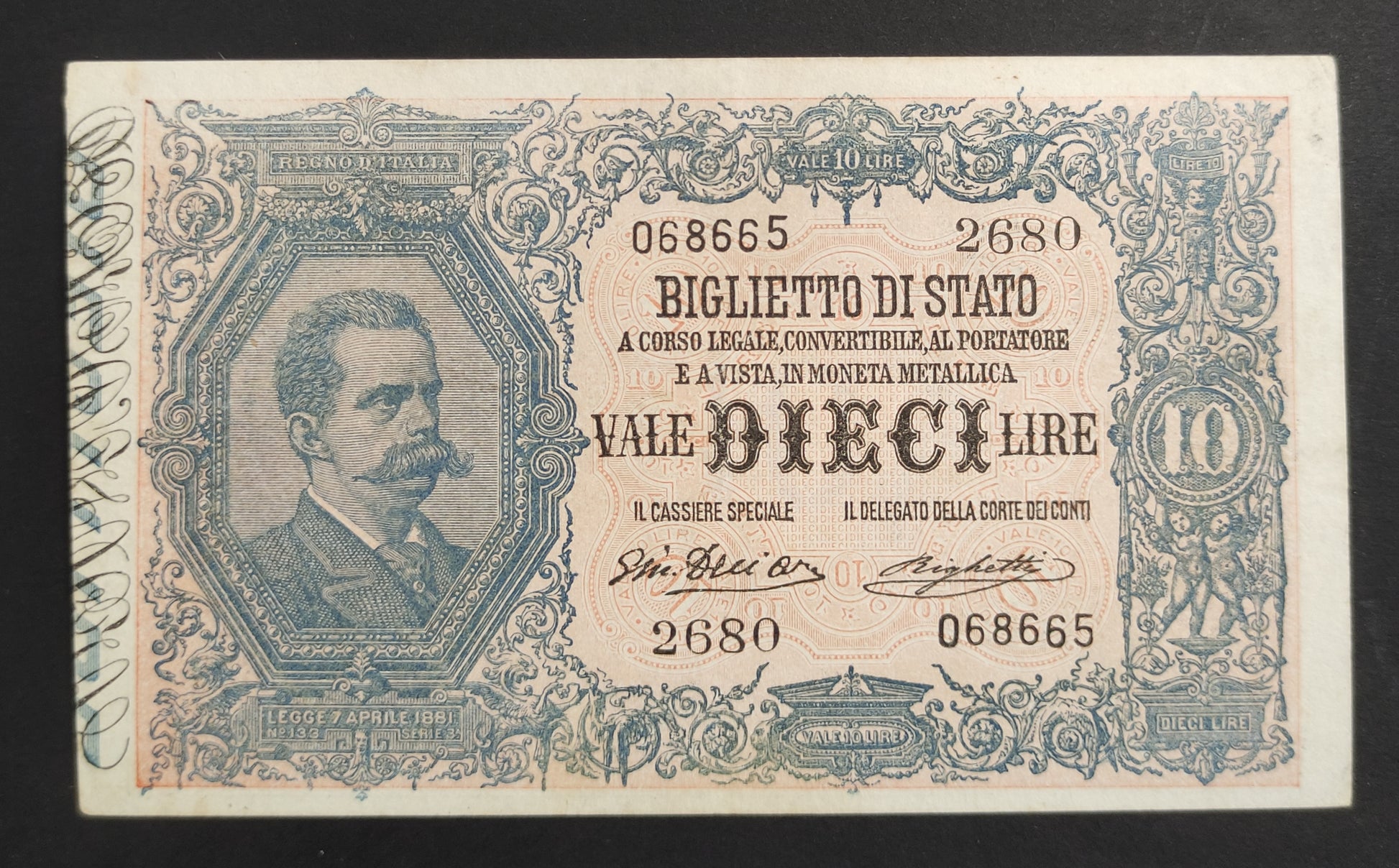 10 LIRE VITTORIO EMANUELE III (EFFIGIE DI UMBERTO I) 11/10/1915 (SPL) - Numismatica_ita