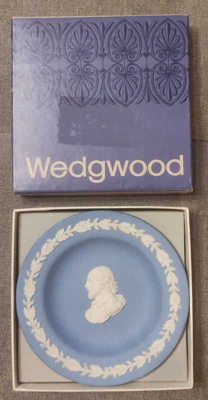 PIATTO WEDGWOOD JASPERWARE WILLIAM SHAKESPEARE CON SCATOLA ORIGINALE ANNI '60