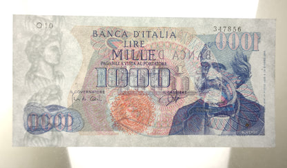 1000 LIRE VERDI 1° TIPO  14/07/1962 (qFDS) - Numismatica_ita