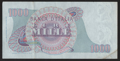 1000 LIRE VERDI 1° TIPO 20/05/1966 qSPL