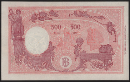 500 LIRE GRANDE "C" (B.I.) 07/10/1944 RSI LUOGOTENENZA BB+