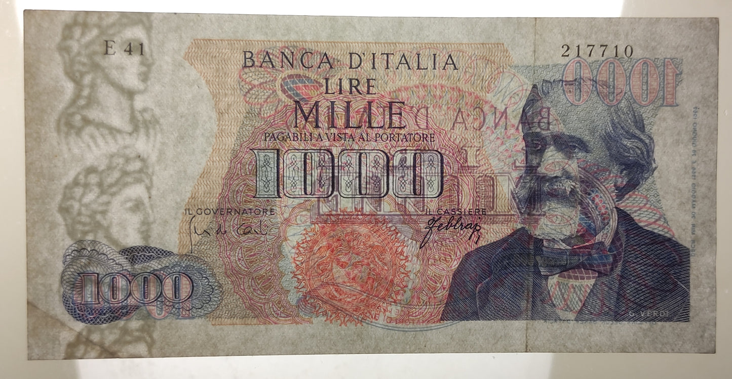 1000 LIRE VERDI 1° TIPO 20/05/1966 qSPL