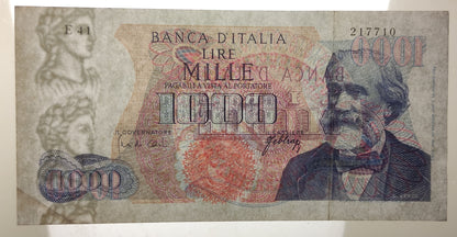 1000 LIRE VERDI 1° TIPO 20/05/1966 qSPL