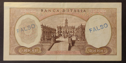 10000 LIRE MICHELANGELO FALSO D'EPOCA 15/02/1973 BB+