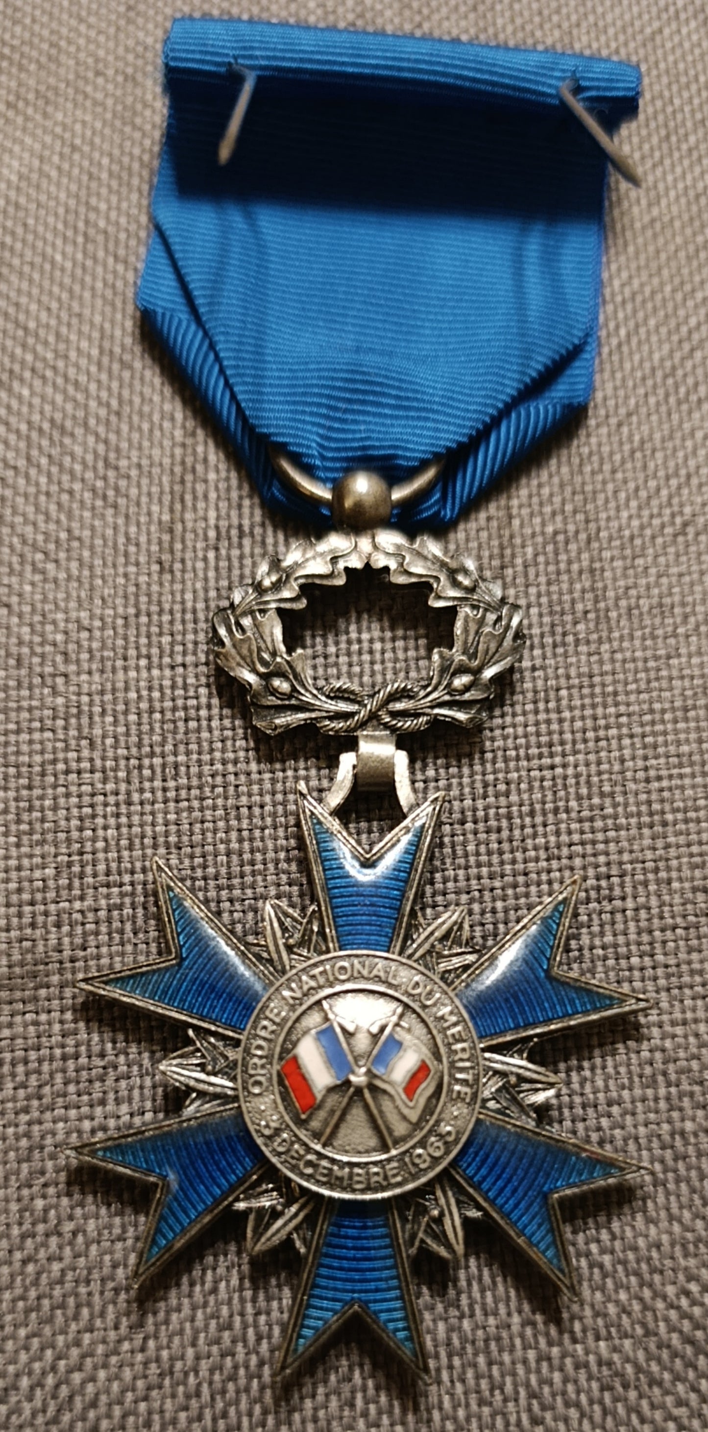 FRANCIA - MEDAGLIA ORDINE NAZIONALE DI MERITO 03/12/1963