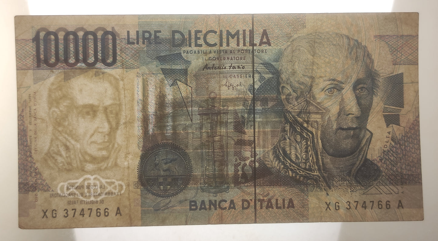 10000 LIRE VOLTA SERIE SOSTITUTIVA XG 1995 BB