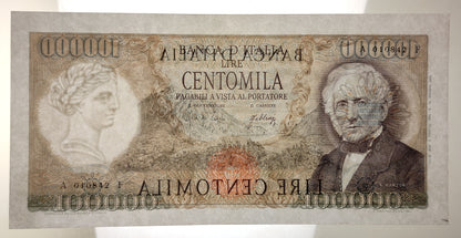100000 LIRE MANZONI 03/07/1967 qSPL