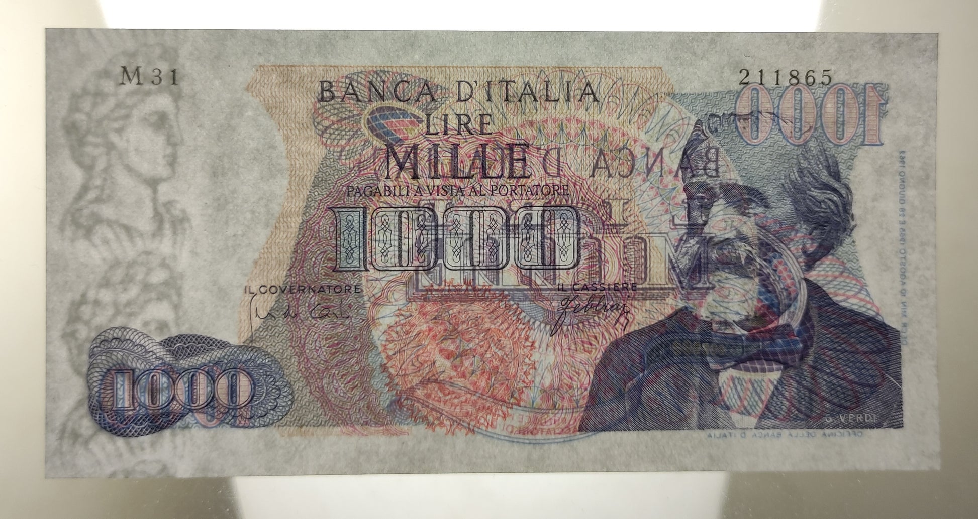 1000 LIRE VERDI 1° TIPO 10/08/1965 (qFDS) - Numismatica_ita