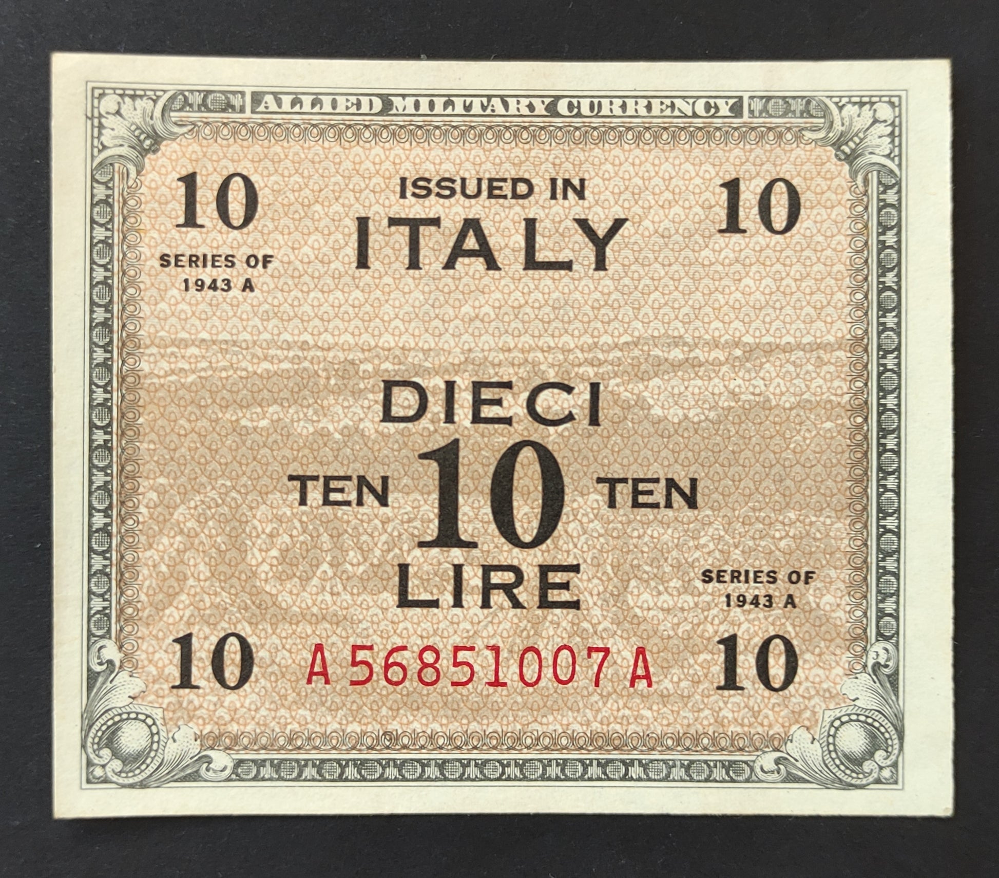 10 LIRE AM BILINGUE 1943 (qFDS) - Numismatica_ita