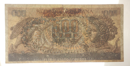 500 LIRE ARETUSA FALSO D'EPOCA 23/02/1970 qBB