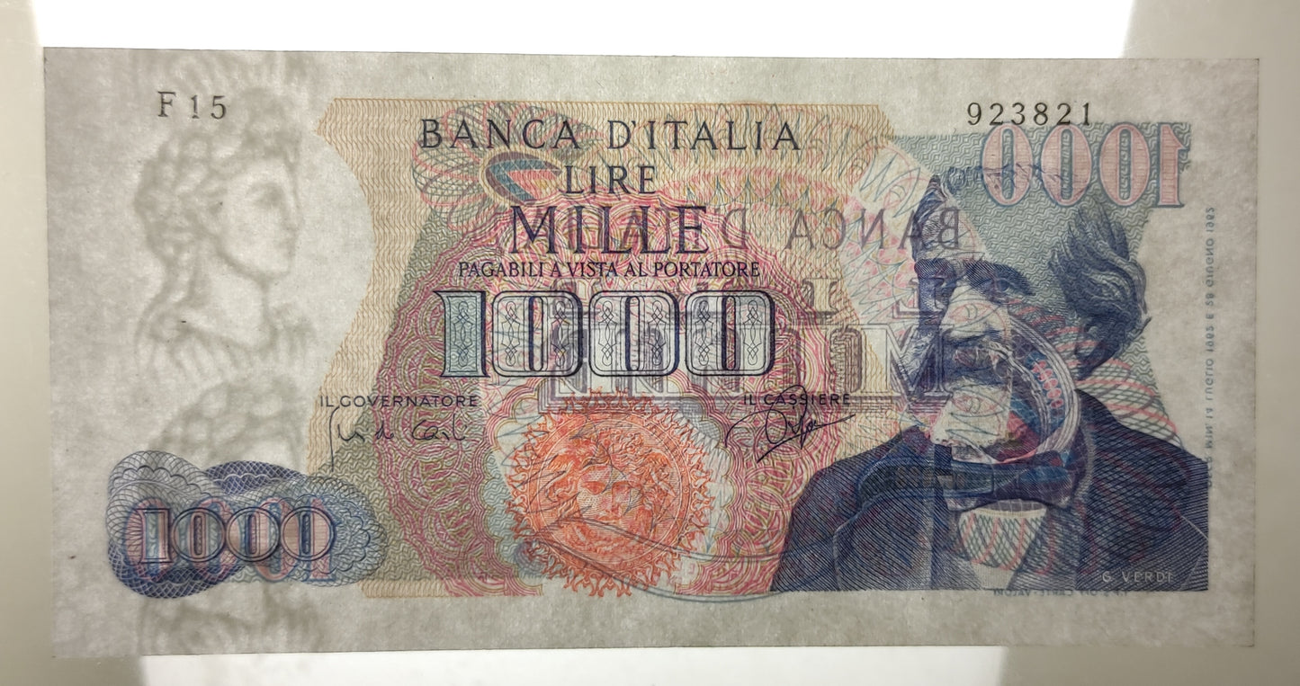 1000 LIRE VERDI 1° TIPO 14/07/1962 SUP