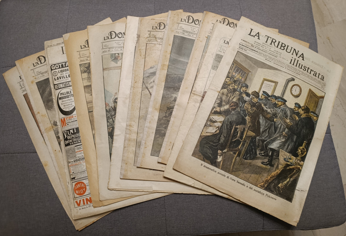 LOTTO 11 GIORNALI ANTICHI PRIMA GUERRA MONDIALE DA COLLEZIONE - Numismatica_ita