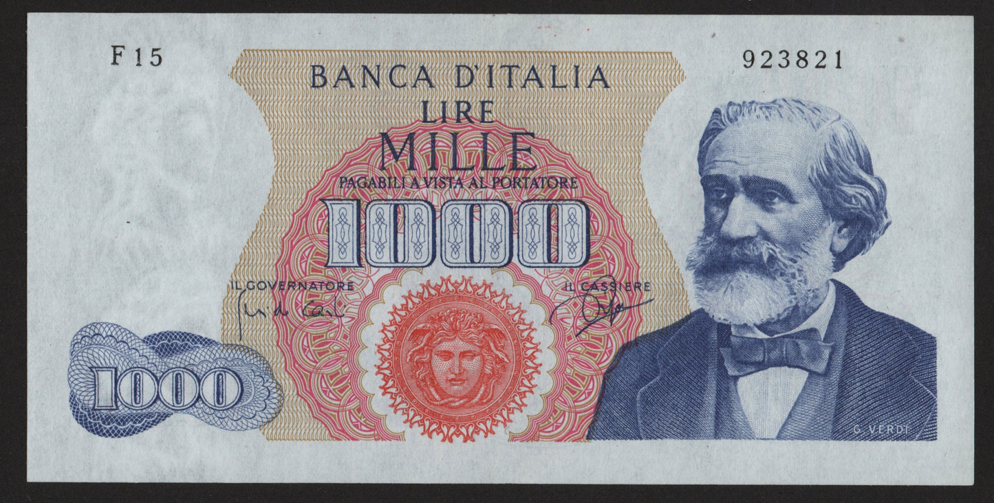 1000 LIRE VERDI 1° TIPO 14/07/1962 SUP