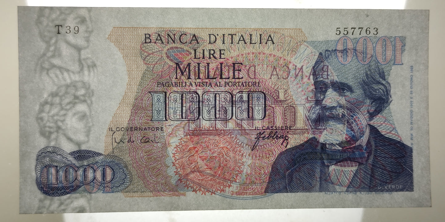 1000 LIRE VERDI 1° TIPO 20/05/1966 SPL+