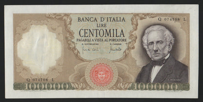 100000 LIRE MANZONI 19/07/1970 qSPL