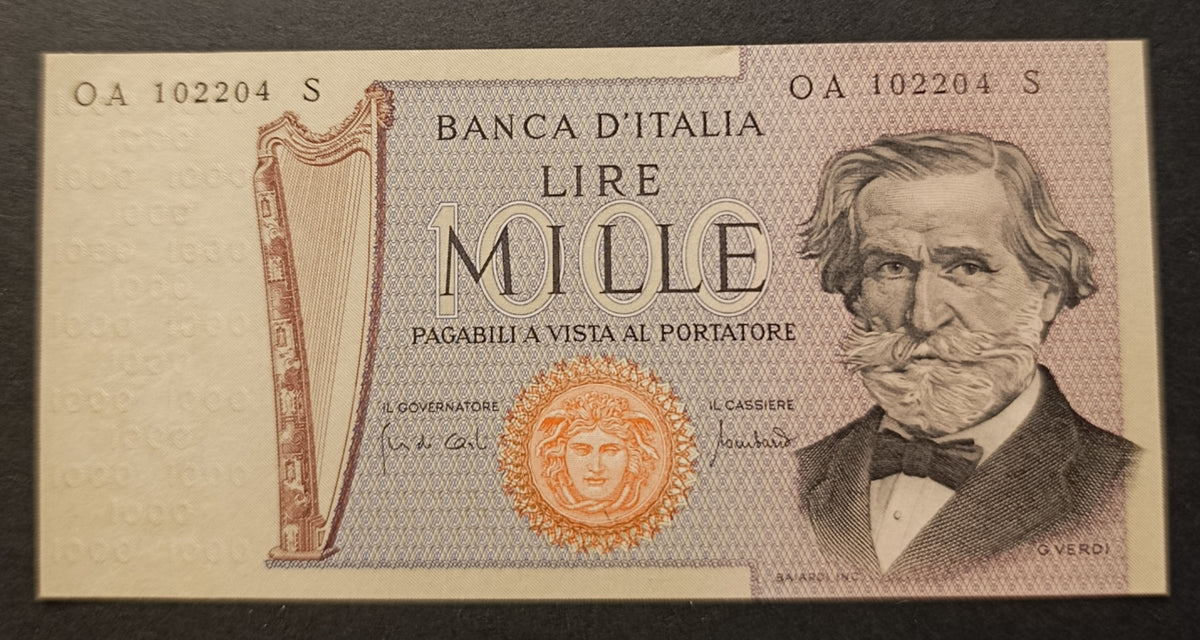 1000 LIRE VERDI 2° TIPO 25/03/1969 qFDS