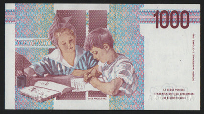 1000 LIRE MONTESSORI NUMERI PRIMI LETTERA D 1994 FDS