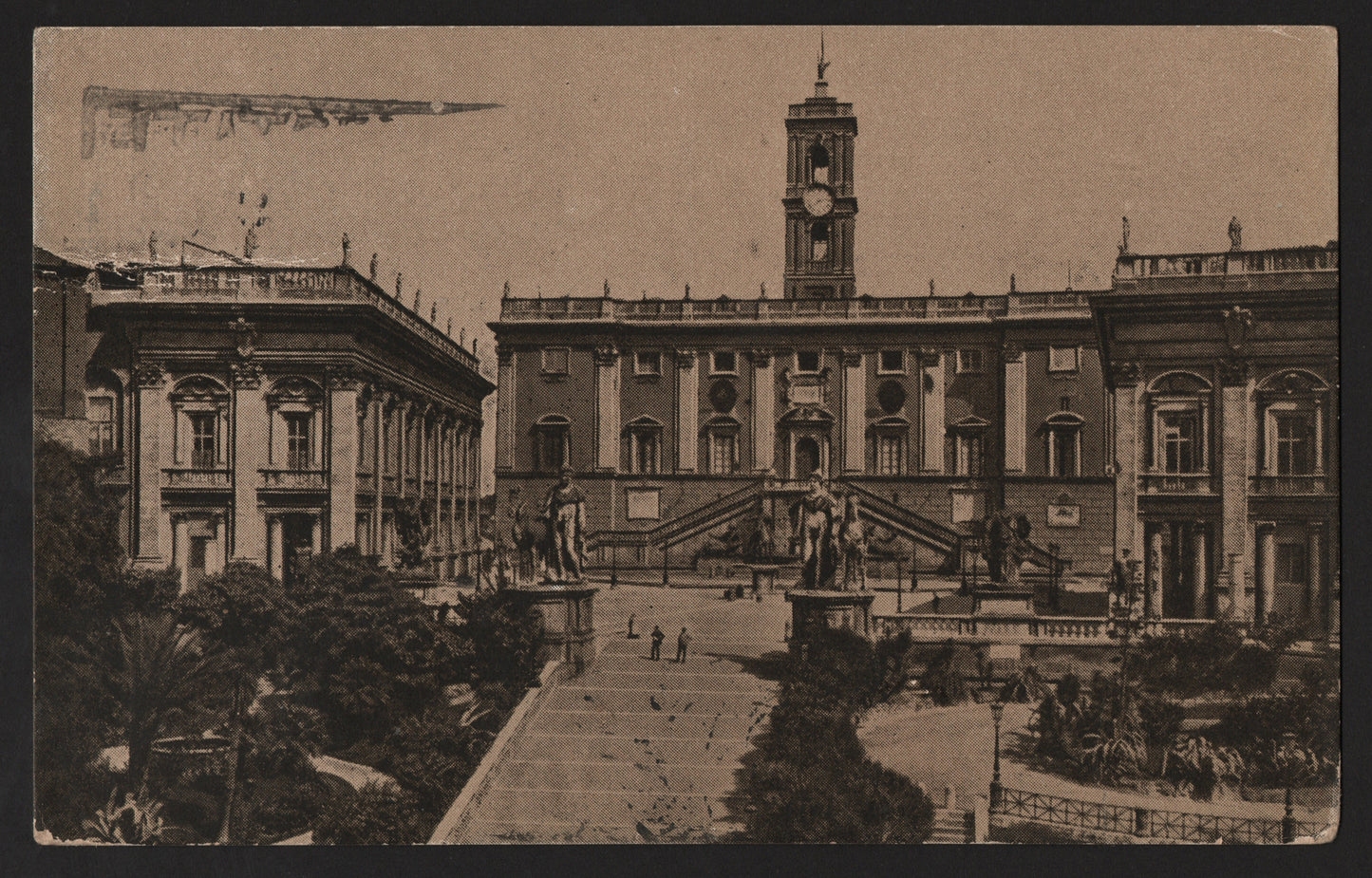 ANTICA CARTOLINA REGNO D'ITALIA DEL 1925 VIAGGIATA - ROMA CAMPIDOGLIO