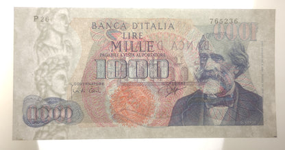 1000 LIRE VERDI 1° TIPO 25/07/1964 SPL