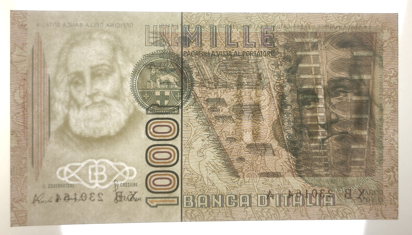 1000 LIRE POLO SERIE SOSTITUTIVA XB 1983 qFDS