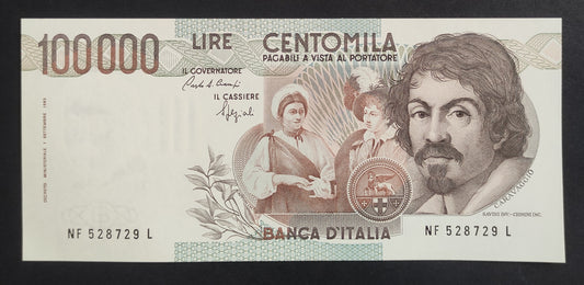 100.000 LIRE CARAVAGGIO 1° TIPO 10/03/1993 (FDS) - Numismatica_ita