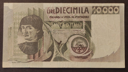 10000 LIRE CASTAGNO FALSO D'EPOCA 03/11/1982 BB